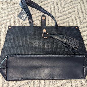 Navy Purse - Brand New , gold accents